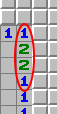 Паттерн «1-2-2-1», пример 1, с пометками
